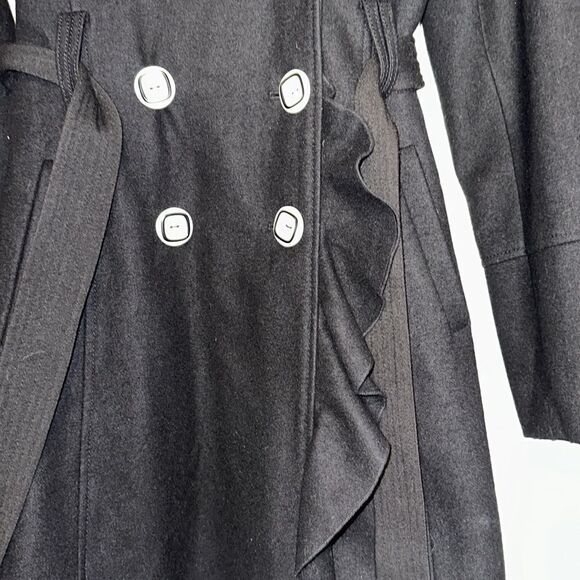 Guess Retro Black Double Breasted Wool Trench Coat-RARE
Size Medium - Picture 9 of 17